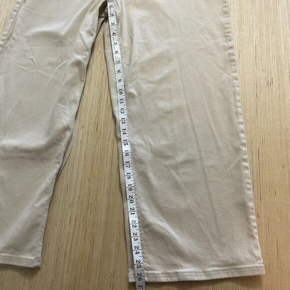 Ophelia Roe Women’s Pants Wide Leg Button Detail Size 16 Beige - Picture 6 of 6